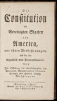 Die Constitution der Vereinigten Staaten von America