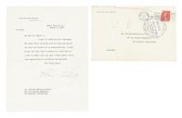 Letter from Calvin Coolidge to William Randolph Hearst, thanking him for a recent editorial