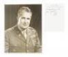 Photograph signed by General Leslie R. Groves, along with an initialed note