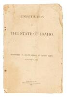 Constitution of the State of Idaho. Adopted in Convention at Boise City, August 6, 1889. Boise City, 1889