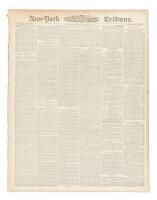 New York Tribune with a detailed report of the Custer Massacre by Sioux Indians at the Battle of Little Bighorn