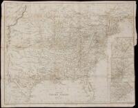 Map of the United States, and Texas