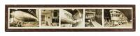 Panoramic silver photograph comprised of five individual images of the dirigible Graf Zeppelin when docked at Lakehurst, New Jersey