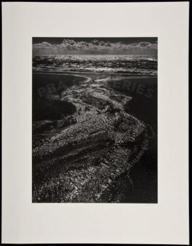 Stream, Sea, Clouds, Rodeo Lagoon, Marin County, California