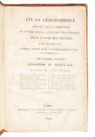 Atlas G&eacute;ographique Dress&eacute; sous la Direction du Conseil Royal de l'Instruction Publique pour l'usage des Coll&eacute;ges. Ouvrage adopt&eacute; pour l'Enseignement Public. Deuxi&egrave;me Partie. G&eacute;ographie du Moyen-Age