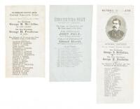 Three party tickets for the 1860 and 1864 Presidential elections