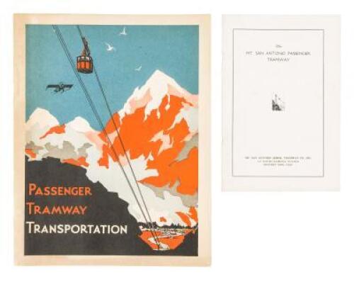 Three items relating to the proposed Mt. San Antonio Passenger Tramway