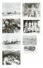 Seven photographs signed by various crew members of the "Enola Gay" on the Hiroshima bombing mission