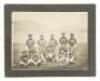 Original photograph of ten members of the Metlakahtla, Alaska, baseball team at Dr. William Duncan's mission