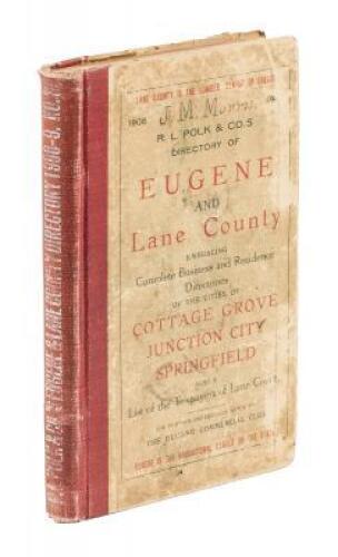 Eugene City and Lane County Directory 1908-9