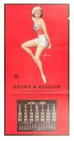 Seven large advertising posters for Brown & Bigelow featuring pinup art by Rolf Armstrong and others
