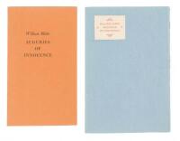 Two finely printed editions of Blake's Auguries of Innocence