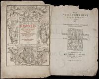 Two title-pages from 16th century English language editions of the Bible