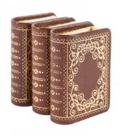 Three book-shape match safes