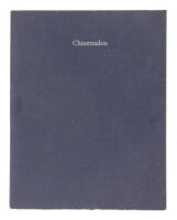 Chiasmadon. With a relief print by Claire Van Vliet and printed at the Janus Press Vermont for Charles Seluzicki, Poetry Bookseller