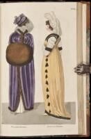 Bound volume of 111 hand-colored plates of woman's fashions from 1798-1802