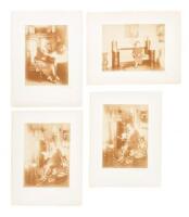 Four photographs by Henri Manuel of a distinguished looking woman, perhaps opera singer Louise Kirkby Lunn
