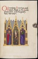 Benedicite Omnia Opera - Illuminated manuscript with watercolor miniatures