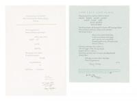 Two broadsides by Gary Snyder and Philip Whalen, inscribed to Donald Allen