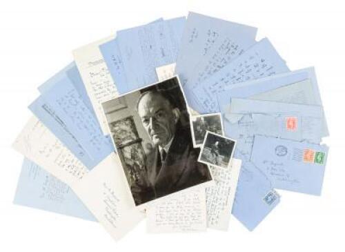 Large collection of works and letters by Walter de la Mare, some inscribed