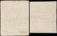 Two unpublished letters about General James Wilkinson, noted soldier, traitor, spy and first Governor of Louisiana