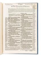 The Prouerbes of Salomon [&] Ecclesiastes, or the Preacher - from the 1583 folio edition of the Geneva Bible