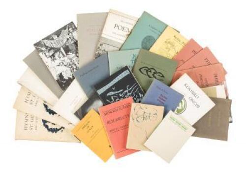 Large collection of items printed and published by Andrew Hoyem and the Auerhahn Press