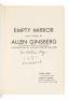 Empty Mirror: Early Poems by Allen Ginsberg - inscribed - 2