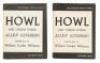 Two editions of Allen Ginsberg's Howl