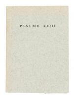 Psalme XXIII from the Bay Psalm Book