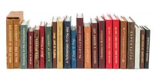 A nearly complete collection of miniature books from the Black Cat Press, 100 volumes