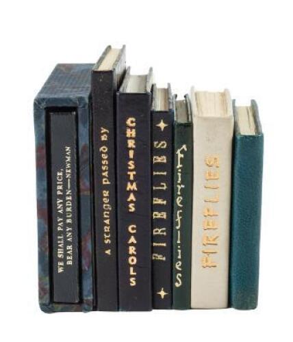 Seven miniature books from the Press of Ward Schori including deluxe copies