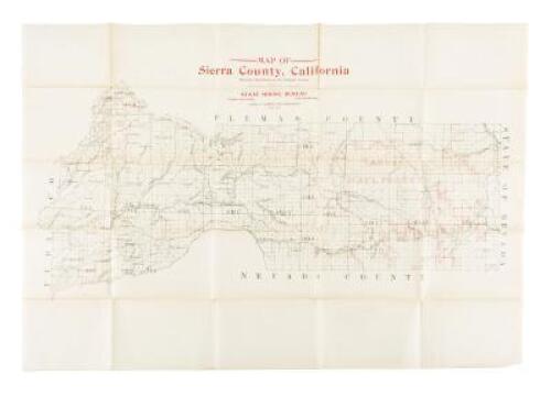 Map of Sierra County, California showing boundaries of the national forests... Issued by the State Mining Bureau... Lewis E. Aubry State Mineralogist