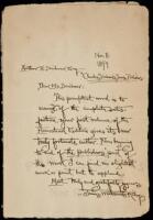 The Works of James Whitcomb Riley - Homestead Edition, with a letter from Riley to the publisher