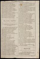 Original Leaf from the First Folio edition of The Tragedie of Cymbeline