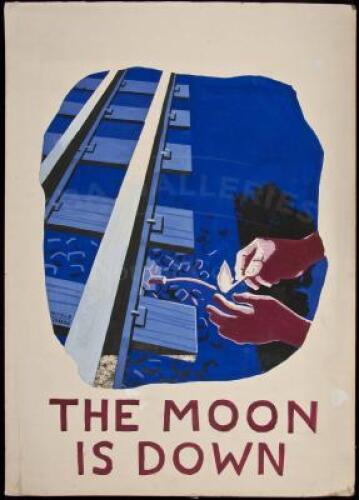 Collection of poster art and posters for theatrical productions of John Steinbeck's "The Moon is Down"