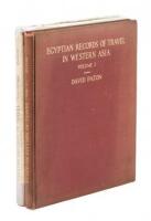 Egyptian Records of Travel in Western Asia