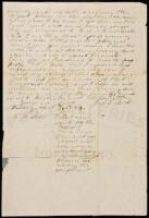 Autograph Letter, signed, regarding publication of his "A Journal of a Missionary Tour Through Pennsylvania, Ohio, Indiana, Illinois, Iowa, Wisconsin, and Michigan"
