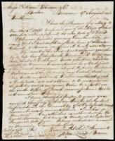 Autograph Letter, signed, on American trade with France during the Napoleonic Wars