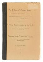 Chinese-American secret societies before the Tongs, 1890