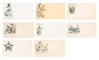 Eight slave-related Civil War 'patriotic covers' (illustrated envelopes)