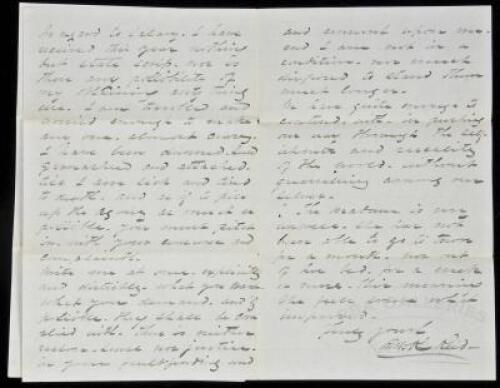 Two Autograph Letters, signed as the first Superintendent of the first California Insane Asylum