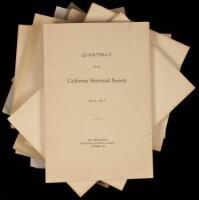 Quarterly of the California Historical Society - 164 issues