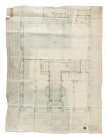 Two large original architectural drawings for the Masonic Temple in San Francisco at Oak Street & Van Ness Avenue