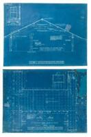 Archive of ten original blueprints for the King's Daughters' Home in Honolulu
