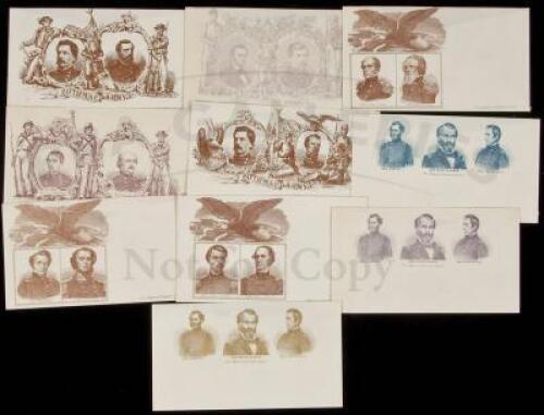 Ten Patriotic Envelopes from the Civil War
