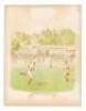 Fly Ball - original color lithograph from "Our National Game"