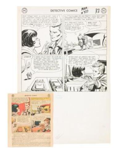 Original comic art from Detective Comics #337