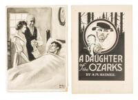 Original illustration of "A Daughter of the Ozarks" by A.M. Haswell