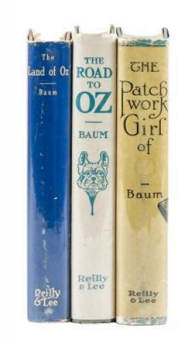 Three classic Oz books with dust jackets